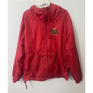 Vintage Acadia NCAA Final Four 2003 New Orleans Anorack Jacket Mens L Red